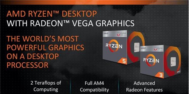 AMD Ryzen APU詳細規格公布